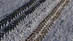 PBR Objects: snowy road